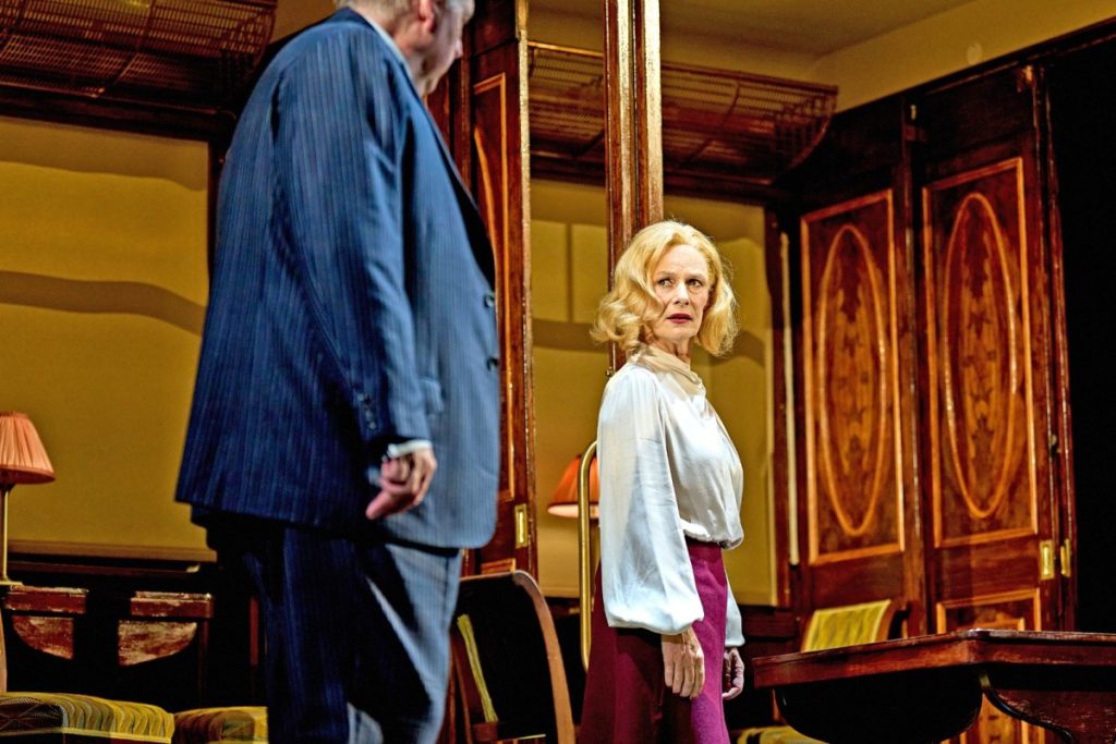 Bob Barrett as Monsieur Bouc & Christine Kavanagh as Helen Hubbard in Murder on the Orient Express - Photo: Manuel Harlan