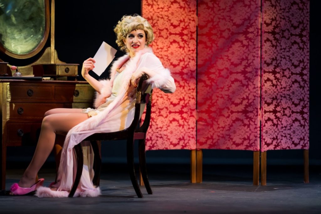 Emily Johnson as Lina Lamon in NNOS Singin In The Rain - Photo: Richard Jarmy